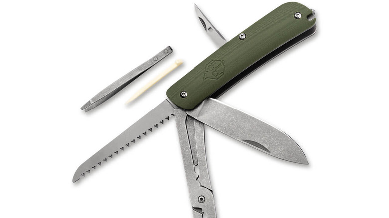 Naturensöhne multi-tool with the tools exposed on its side