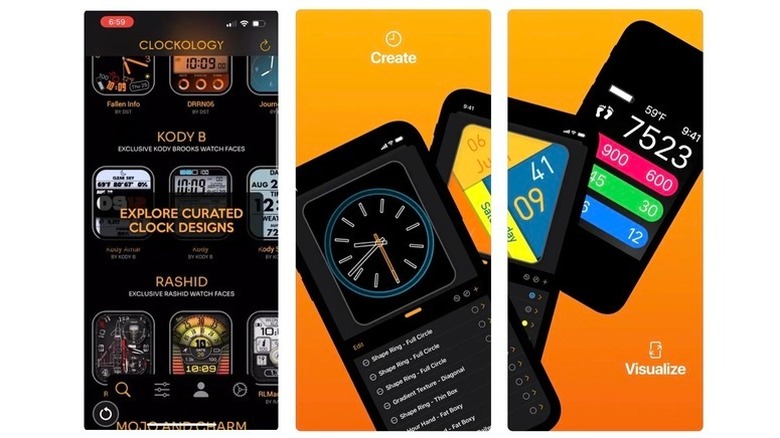 Clockology app screenshots