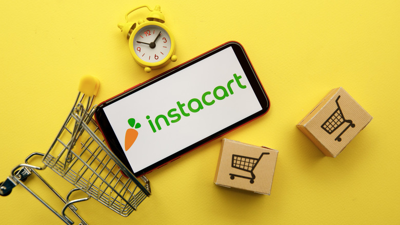 Instacart app logo on smartphone
