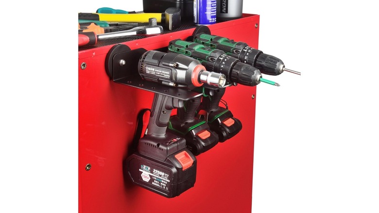 ULIBERMAGNET Magnetic 3-Drill Movable Drill Rack