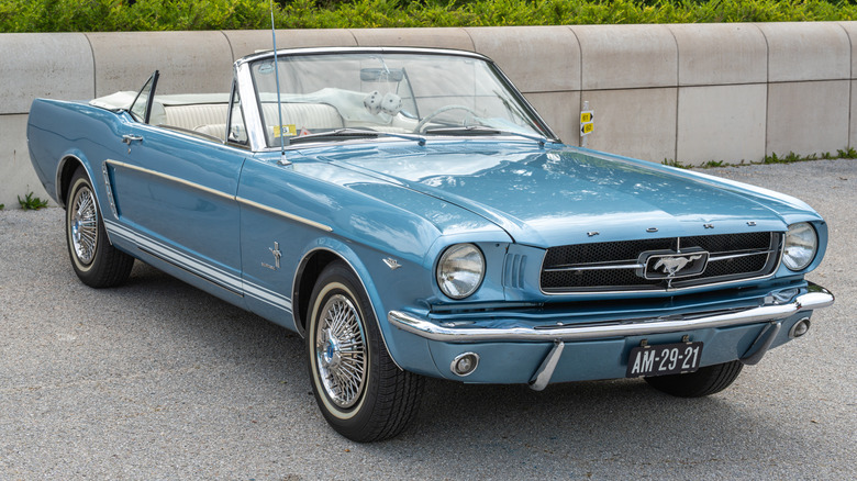 Blue '64 Mustang
