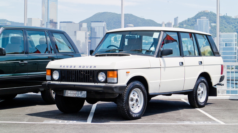White first generation Range Rover
