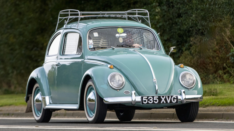 Green 1960 Volkswagen Beetle