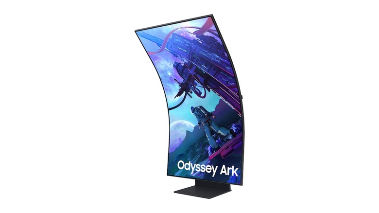 Samsung Odyssey Ark monitor vertical orientation