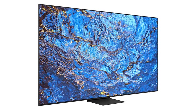 Samsung's 98-inch QLED against a white background