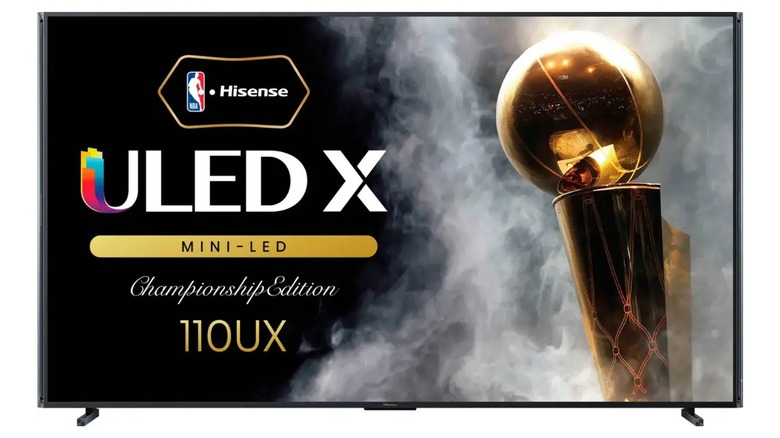 Hisense full array dimming mini LED TV advertising basketball