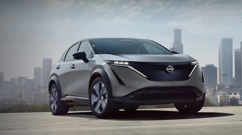 A grey 2025 Nissan Ariya