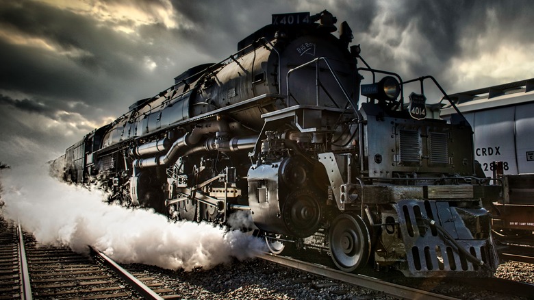 Union Pacific Big Boy letting off some steam