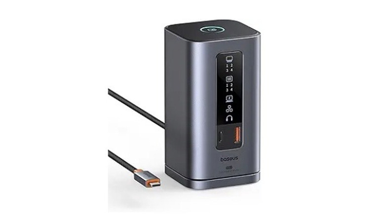 baseus usb dock white background