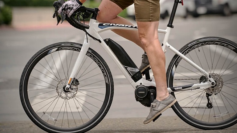 Man riding a Yamaha Civante
