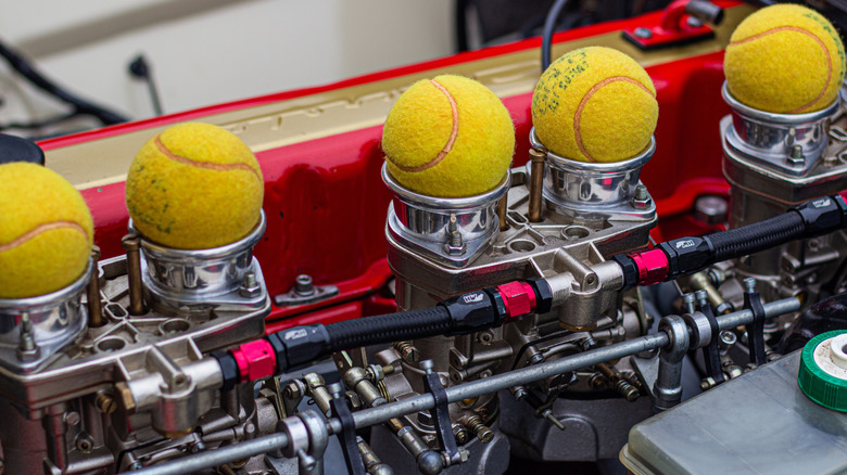 Inline 6 Engine with tennis balls