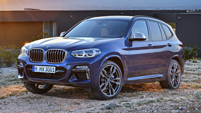 Blue 2018 BMW X3