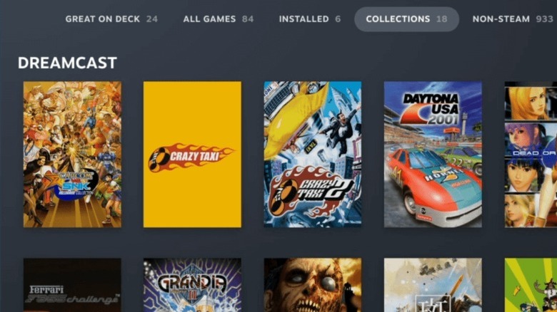 EmuDeck running on a Steam Deck