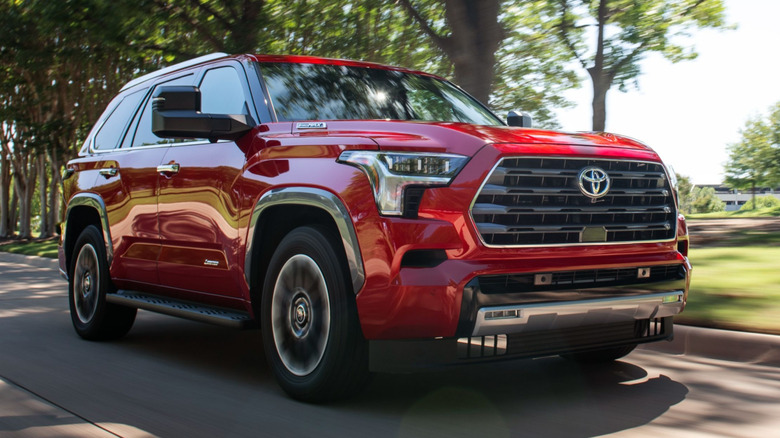 2025 Toyota Sequoia on the road