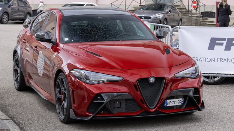 Alfa Romeo Giulia GTAm on the street