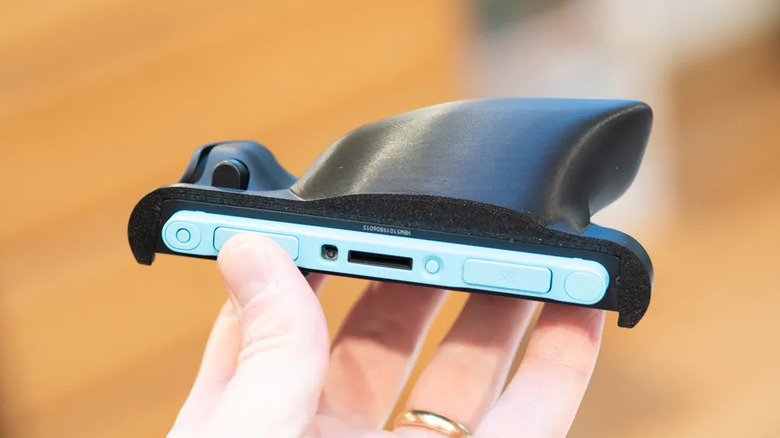 Nintendo Switch 2 JoyCon with ergonomic grip installed