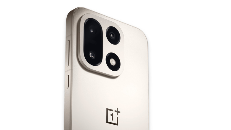 The OnePlus 15 on white background, a phone with a silicon-carbon battery