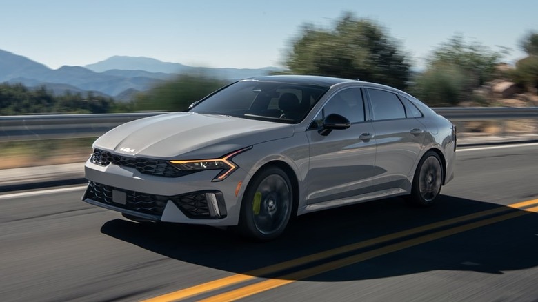 2026 Kia K5 on the road
