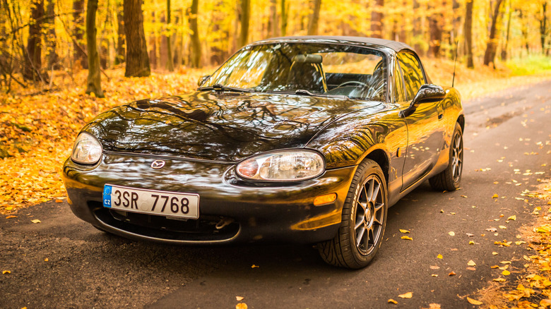 Mazda MX-5 Miata on the road