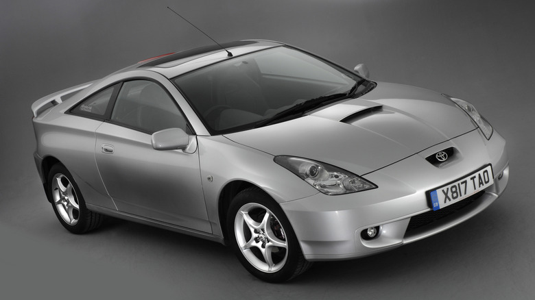 Seventh-generation Toyota Celica in silver