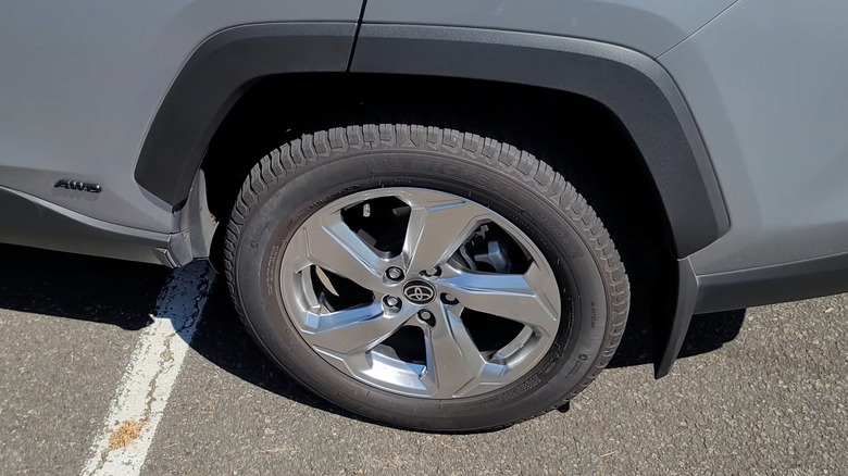 A close up of the Michelin CrossClimate 2