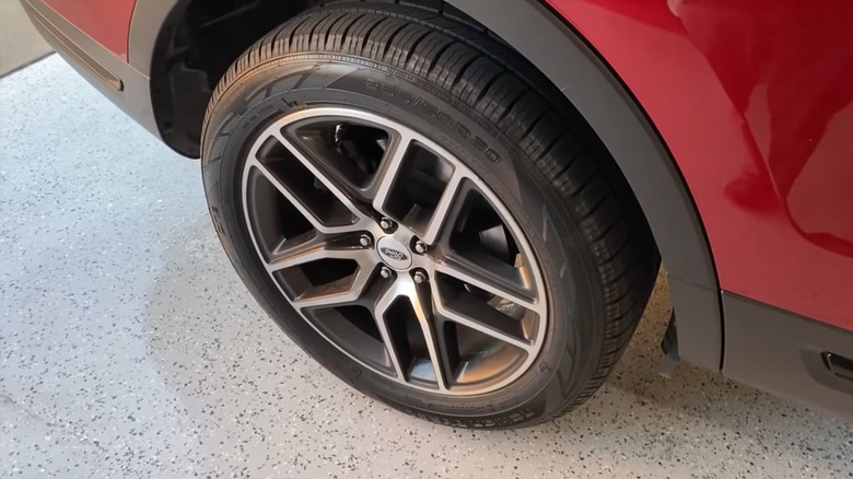 A close up of the Nokian Tyres One