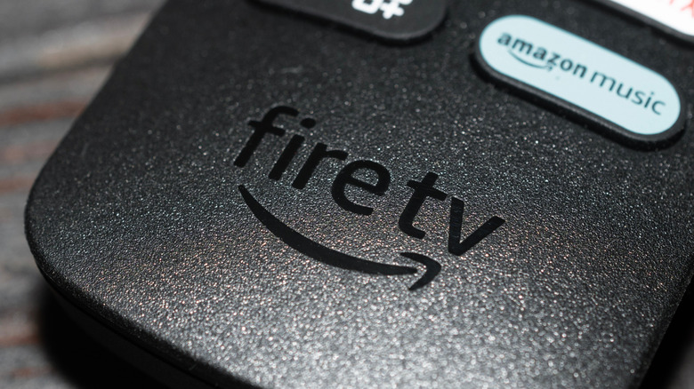 Close up publicity shot of FireTV remote