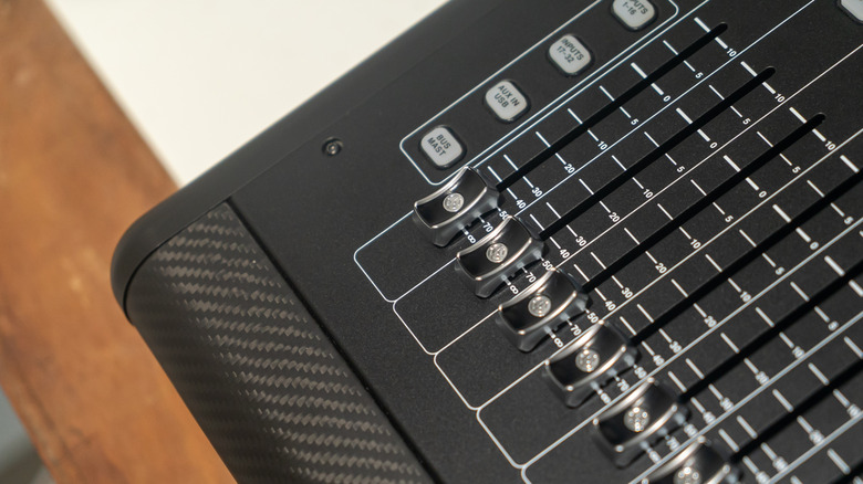 Professional audio mixing board