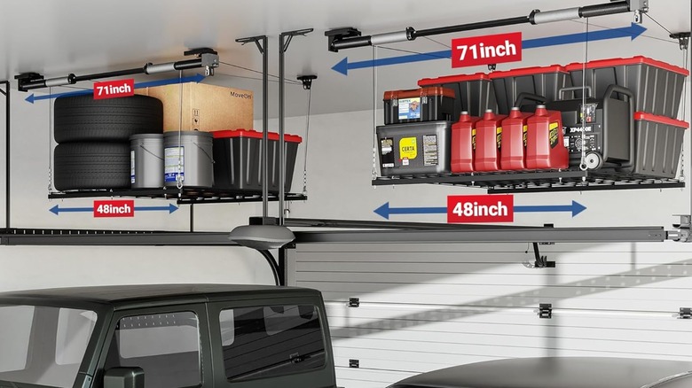 Fleximounts Overhead Garage Lifting Storage Rack System