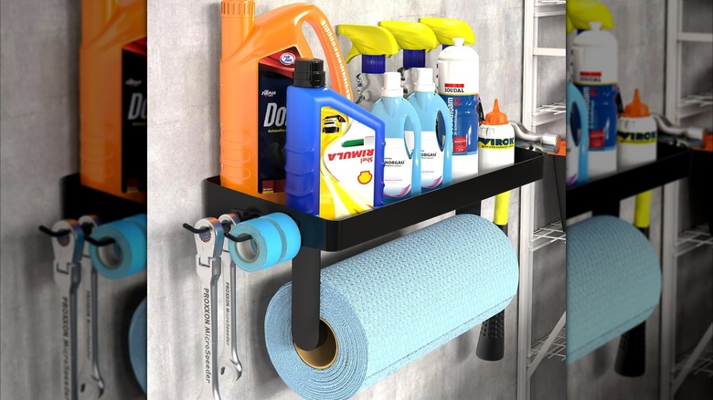 ZUNTO Garage Shelf and Paper Towel Holder