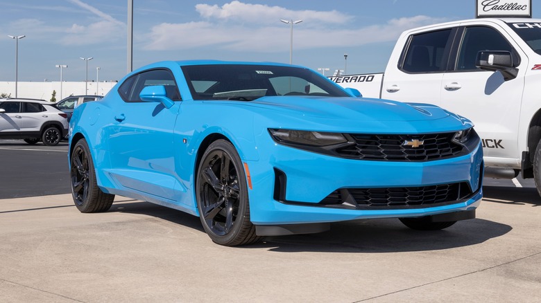 Chevrolet Camaro at a dealership