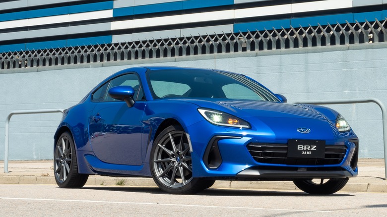 Blue Subaru BRZ