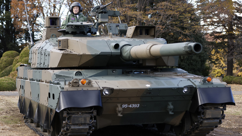 Type 10 Main Battle Tank on display