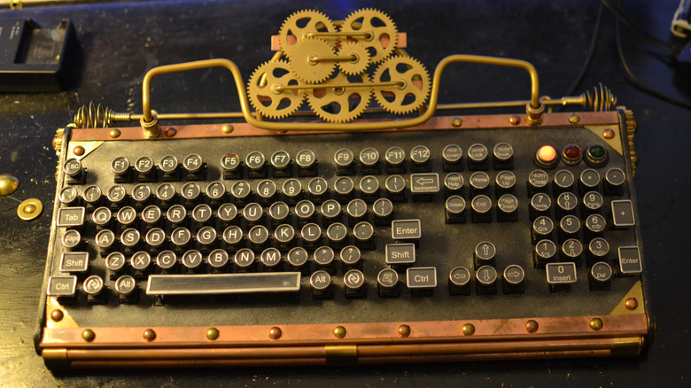 Steampunk keyboard