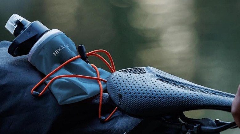 The Katadyn BeFree Water Filter attached to a bicycle.