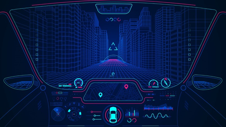 Futuristic dashboard design