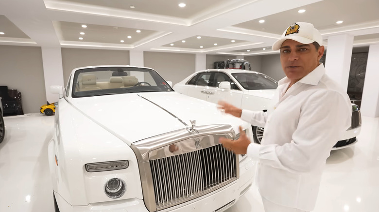 Manny Khoshbin with his Rolls-Royce Phantom Drophead