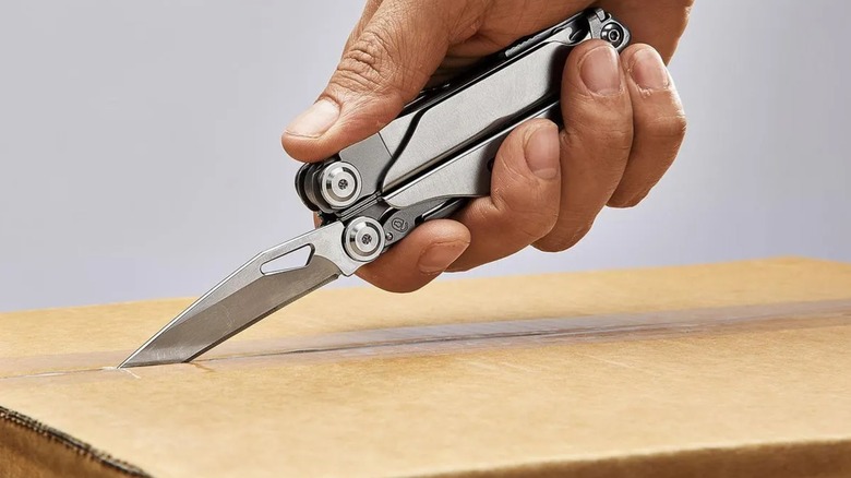 cutting box with Gordon multi-tool