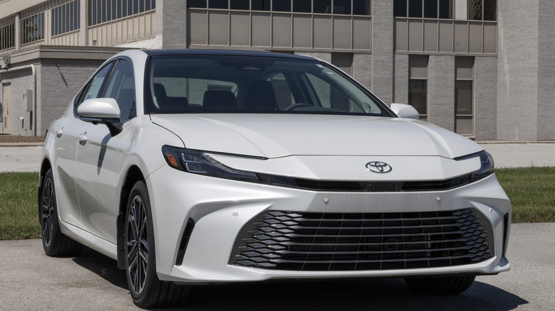 White 2026 Toyota Camry XLE