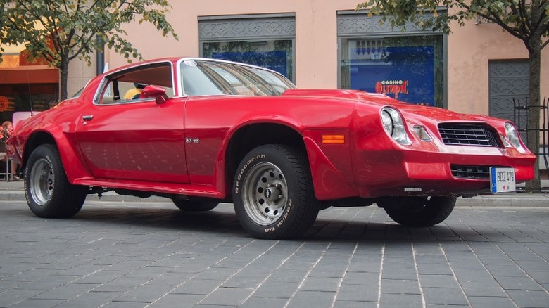 Red 1975 Chevrolet Camaro