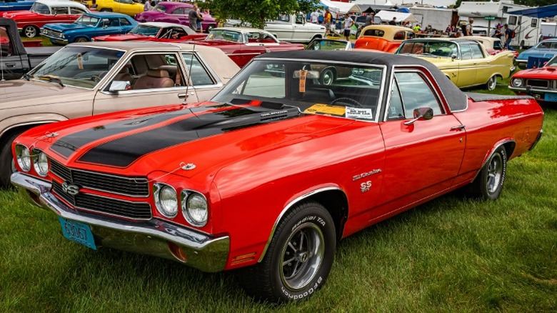 Orange Chevrolet El Camino