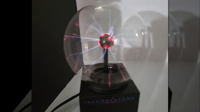 The Illuma-Storm High-Energy Light Display powered on
