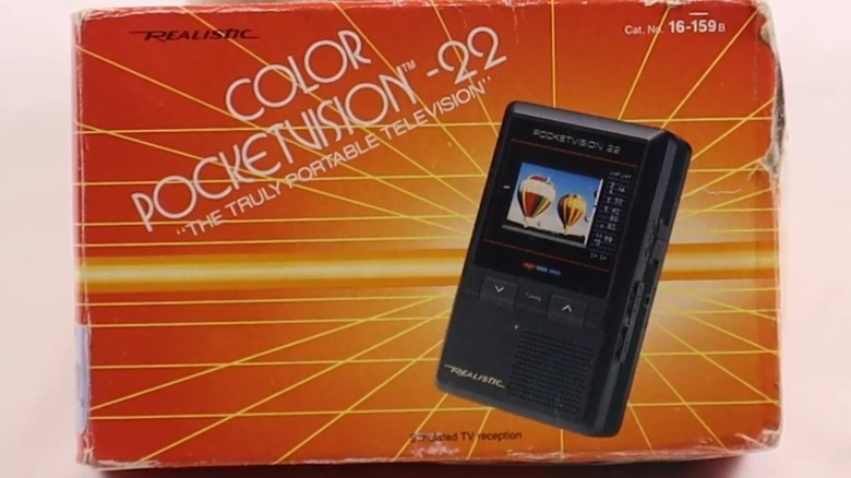 The box for the PocketVision 22 LCD Color TV
