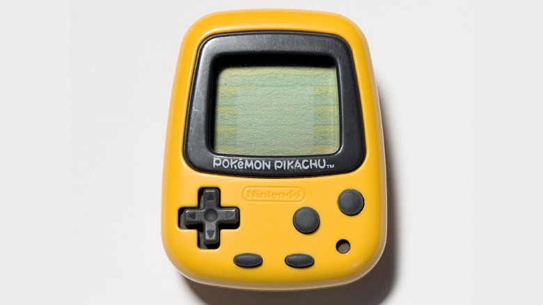 A Pokémon Pikachu on a white background