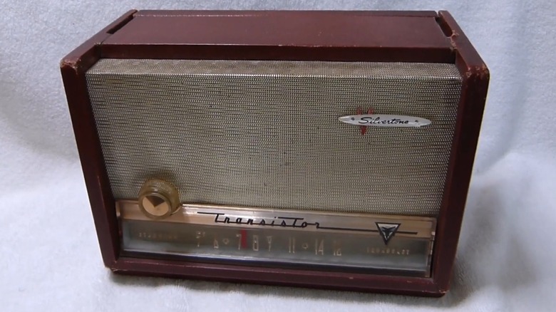 A Sears Silvertone Transistor Radio Model 7228 from 1956