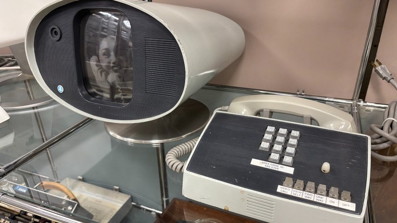 An AT&T Mod I Picturephone on display in a museum