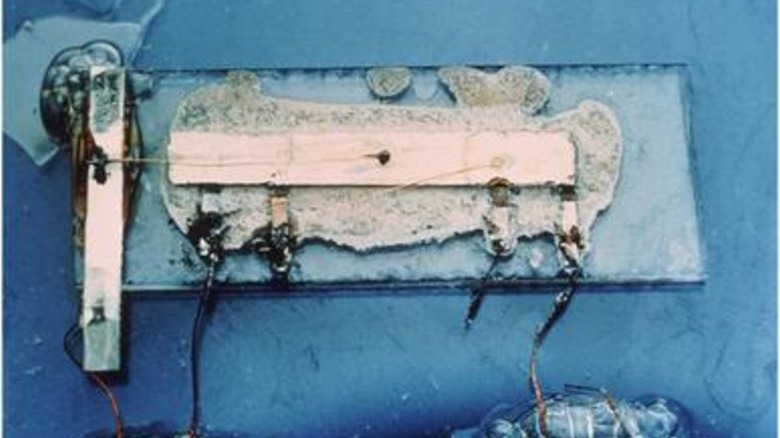 Jack Kilby's original hybrid integrated circuit from 1958