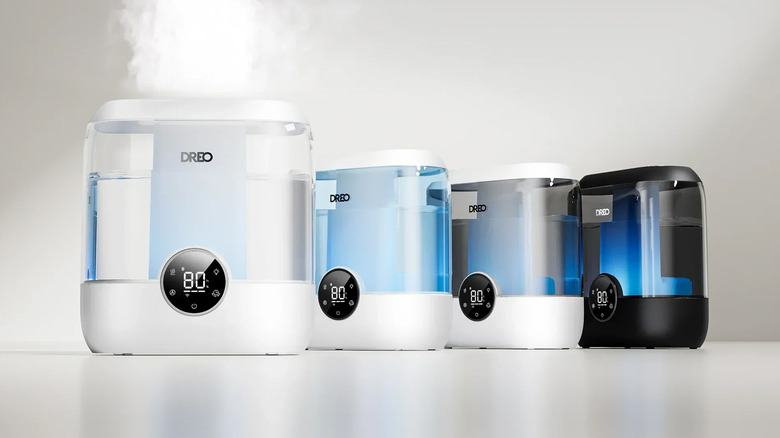 A shot of the Dreo Smart Humidifier's four options