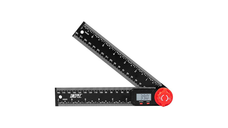 A close up of the Unipec digital protractor