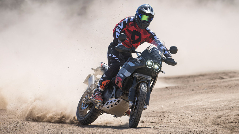 Ducati DesertX kicks up sand